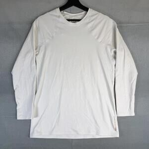 Tommie Copper Shoulder Support Shirt Mens 2XL White Long Sleeve Compression